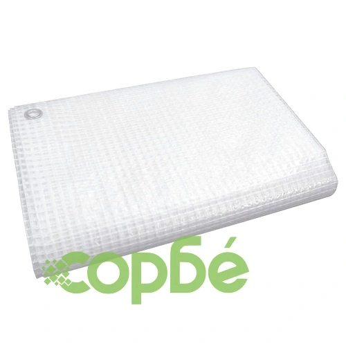 Брезент тип Лено, 140 г/м², 4x4 м, бял ➤ топ цена ➤ sorbe.bg