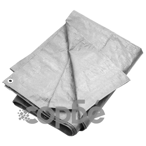 Брезент, 180 г/м², 6x8 м, сив, HDPE ➤ топ цена ➤ sorbe.bg