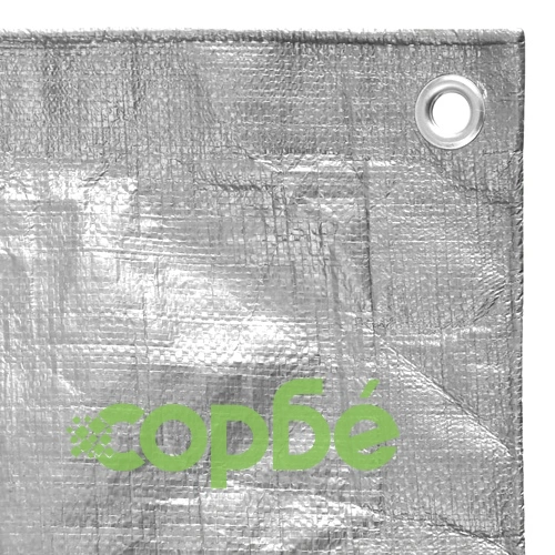 Брезент, 180 г/м², 8x12 м, сив, HDPE ➤ топ цена ➤ sorbe.bg