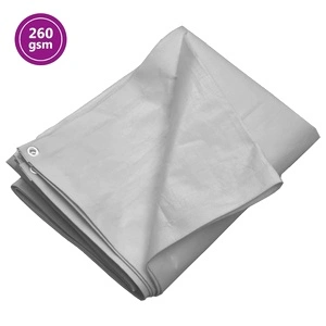 Брезент, 260 г/м², 4x8 м, сив, HDPE