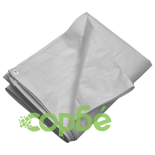 Брезент, 260 г/м², 4x8 м, сив, HDPE ➤ топ цена ➤ sorbe.bg