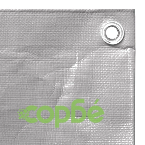 Брезент, 260 г/м², 4x8 м, сив, HDPE ➤ топ цена ➤ sorbe.bg