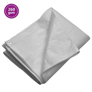 Брезент, 260 г/м², 8x8 м, сив, HDPE