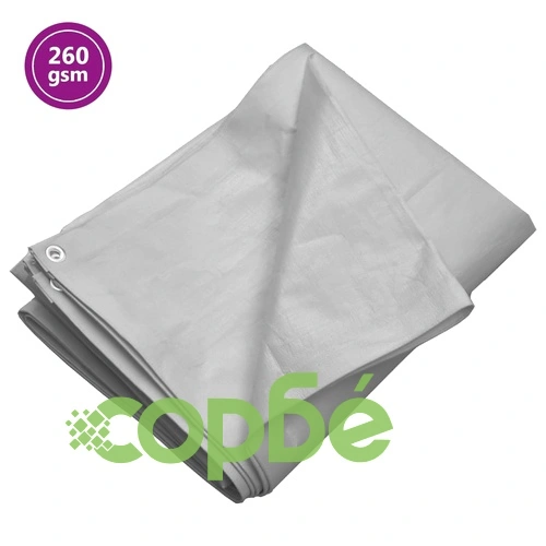 Брезент, 260 г/м², 8x10 м, сив, HDPE на топ цена от sorbe.bg Брезент, 260 г/м², 8x10 м, сив, HDPE ➤ топ цена ➤ sorbe.bg