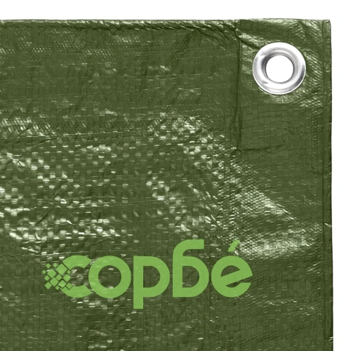 Брезент, 90 г/кв.м., 4x5 м, зелен, HDPE ➤ топ цена ➤ sorbe.bg