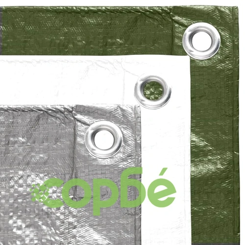 Брезент, 90 г/кв.м., 4x5 м, зелен, HDPE ➤ топ цена ➤ sorbe.bg