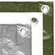 Брезент, 90 г/кв.м., 4x5 м, зелен, HDPE