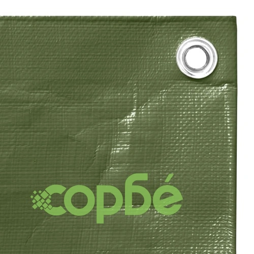 Брезент, 260 г/м², 8x10 м, зелен, HDPE ➤ топ цена ➤ sorbe.bg