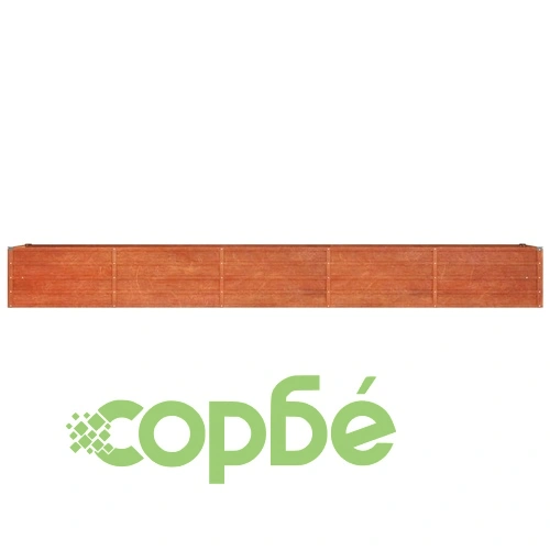 Градинска повдигната леха ръждив 400x80x45 см кортенова стомана ➤ топ цена ➤ sorbe.bg