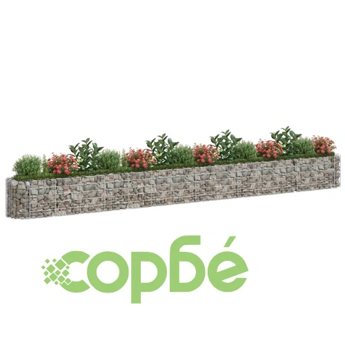 Габион повдигната леха, поцинковано желязо, 540x50x50 cм на топ цена от sorbe.bg Габион повдигната леха, поцинковано желязо, 540x50x50 cм ➤ топ цена ➤ sorbe.bg