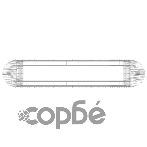 Габион повдигната леха, поцинковано желязо, 260x50x100 cм ➤ топ цена ➤ sorbe.bg