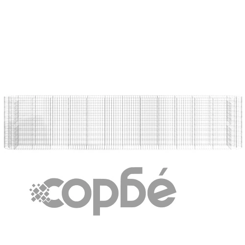 Габион повдигната леха, поцинковано желязо, 470x50x100 cм ➤ топ цена ➤ sorbe.bg