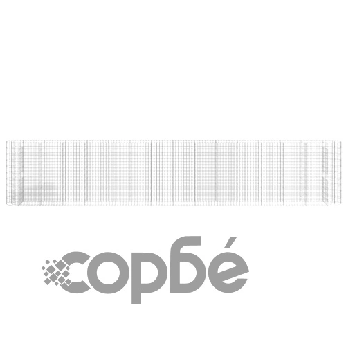 Габион повдигната леха, поцинковано желязо, 540x50x100 cм на топ цена от sorbe.bg Габион повдигната леха, поцинковано желязо, 540x50x100 cм ➤ топ цена ➤ sorbe.bg