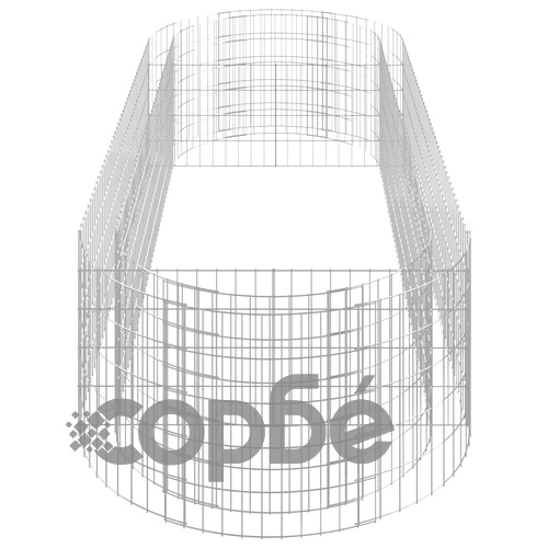 Габион повдигната леха, поцинковано желязо, 300x100x50 cм ➤ топ цена ➤ sorbe.bg