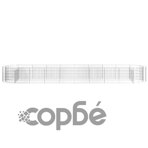 Габион повдигната леха, поцинковано желязо, 500x100x50 cм ➤ топ цена ➤ sorbe.bg