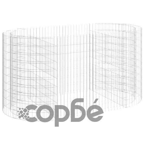 Габион повдигната леха, поцинковано желязо, 200x100x100 cм ➤ топ цена ➤ sorbe.bg