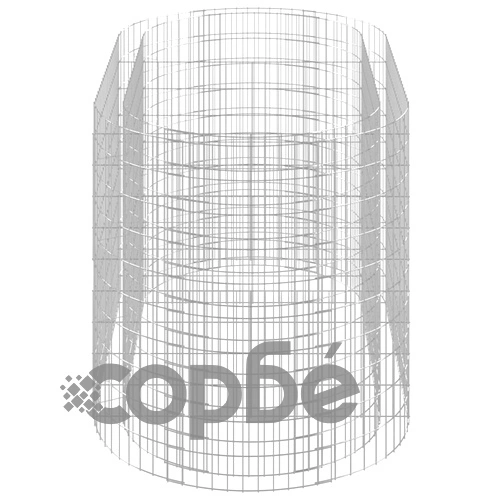Габион повдигната леха, поцинковано желязо, 200x100x100 cм ➤ топ цена ➤ sorbe.bg