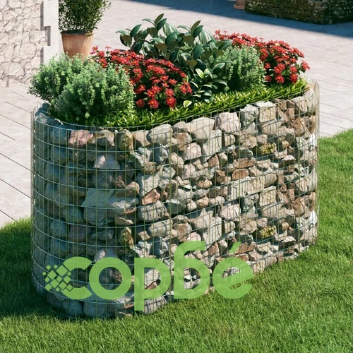 Габион повдигната леха, поцинковано желязо, 200x100x100 cм ➤ топ цена ➤ sorbe.bg