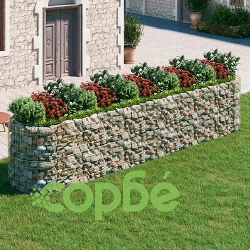 Габион повдигната леха, поцинковано желязо, 500x100x100 cм ➤ топ цена ➤ sorbe.bg