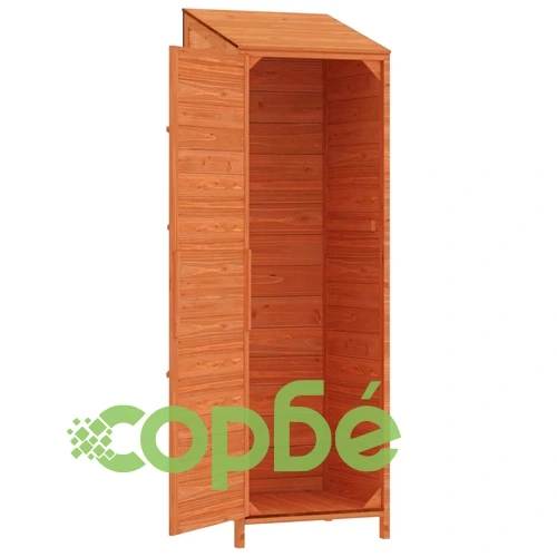 Градинска барака, кафява, 55x52x174,5 см, чамово дърво масив на топ цена от sorbe.bg Градинска барака, кафява, 55x52x174,5 см, чамово дърво масив ➤ топ цена ➤ sorbe.bg
