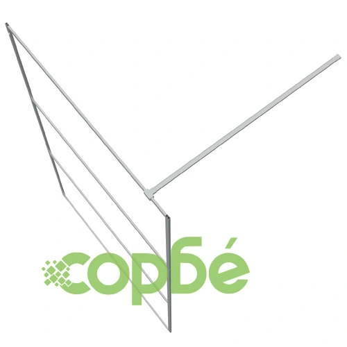 Параван за баня сребрист 115x195 см прозрачно ESG стъкло ➤ топ цена ➤ sorbe.bg