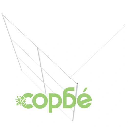 Параван за баня, бял, 140x195 см, прозрачно ESG стъкло ➤ топ цена ➤ sorbe.bg