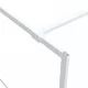 Параван за баня, бял, 100x195 см, прозрачно ESG стъкло