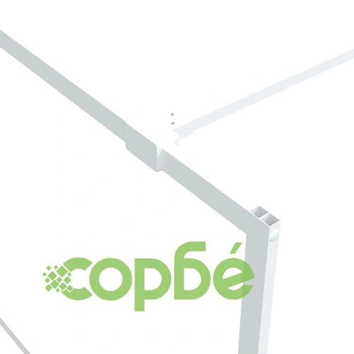 Параван за баня, бял, 140x195 см, прозрачно ESG стъкло ➤ топ цена ➤ sorbe.bg