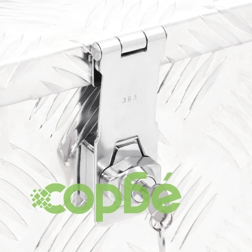 Кутия за съхранение, сребриста, 50x15x20,5 см, алуминий ➤ топ цена ➤ sorbe.bg