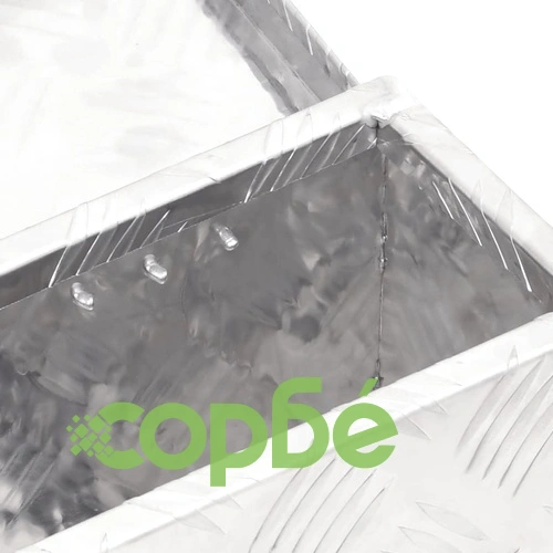 Кутия за съхранение, сребриста, 50x15x20,5 см, алуминий ➤ топ цена ➤ sorbe.bg