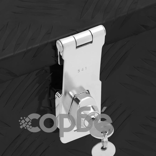 Кутия за съхранение, черна, 70x31x27 см, алуминий ➤ топ цена ➤ sorbe.bg