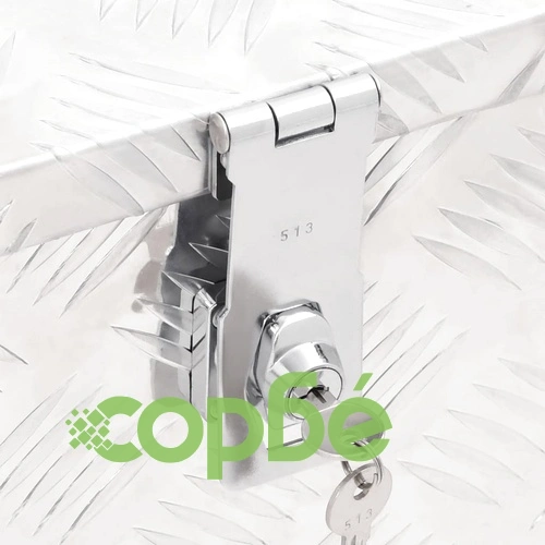 Кутия за съхранение, сребриста, 80x39x30 см, алуминий ➤ топ цена ➤ sorbe.bg