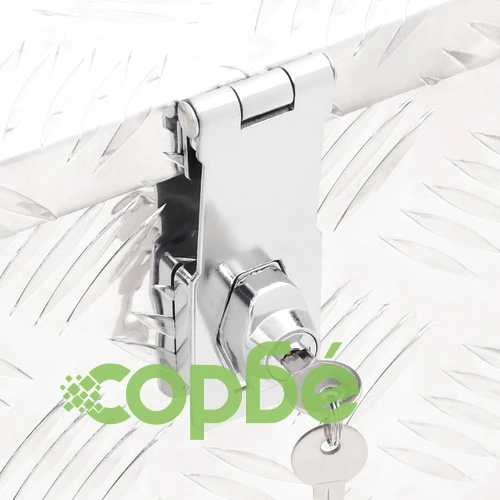 Кутия за съхранение, сребриста, 90x47x33,5 см, алуминий ➤ топ цена ➤ sorbe.bg