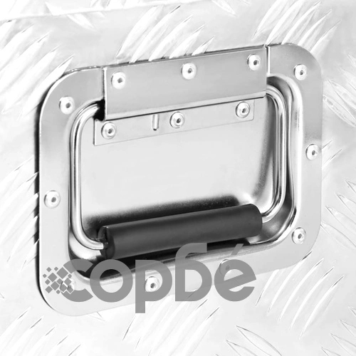 Кутия за съхранение, сребриста, 100x55x37 см, алуминий ➤ топ цена ➤ sorbe.bg