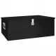 Кутия за съхранение, Черен , 100x55x37 см, алуминий