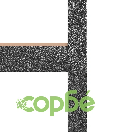 Здрав ъглов стелаж с 5 рафта сив стомана и инженерно дърво ➤ топ цена ➤ sorbe.bg