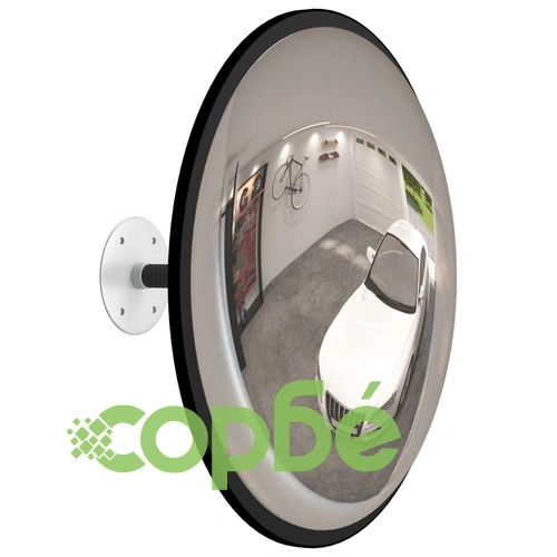 Вътрешно изпъкнало пътно огледало, черно, 40 см, акрил ➤ топ цена ➤ sorbe.bg