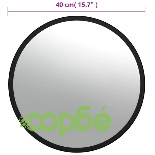 Вътрешно изпъкнало пътно огледало, черно, 40 см, акрил ➤ топ цена ➤ sorbe.bg