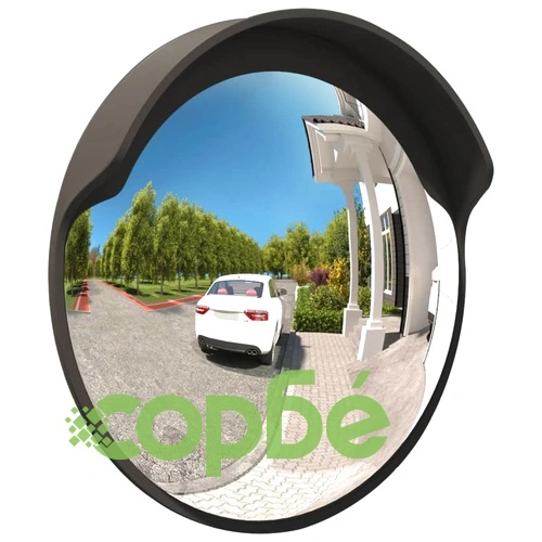 Външно изпъкнало пътно огледало, черно, 60 см, поликарбонат ➤ топ цена ➤ sorbe.bg