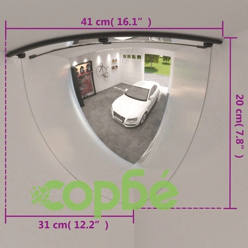 Четвъртити сферични пътни огледала 2 бр 60 см акрил ➤ топ цена ➤ sorbe.bg