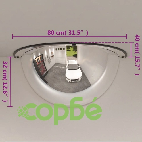 Полусферични пътни огледала 2 бр 80 см акрил ➤ топ цена ➤ sorbe.bg