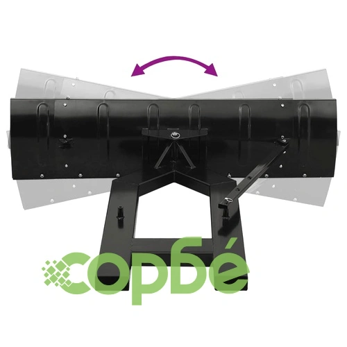 Снежен плуг за мотокар, 150x38 см, черен ➤ топ цена ➤ sorbe.bg