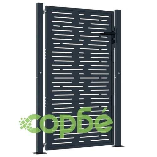 Градинска порта антрацит 105x130 см стомана квадратен дизайн ➤ топ цена ➤ sorbe.bg