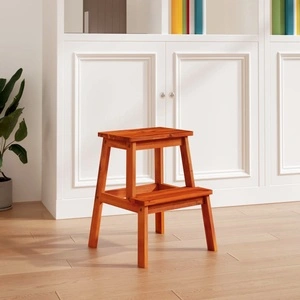 Табуретка с 2 стъпала, 40x38x50 см, масивна акация