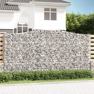 Дъговидна габионна кошница 400x30x200/220 см поцинковано желязо