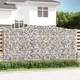 Дъговидна габионна кошница 400x30x200/220 см поцинковано желязо