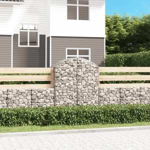 Дъговидна габионна кошница 100x50x120/140 см поцинковано желязо