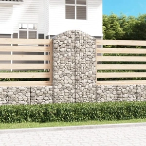 Дъговидна габионна кошница 100x50x180/200 см поцинковано желязо