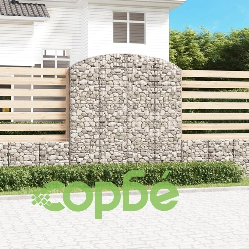 Дъговидна габионна кошница 200x30x200/220 см поцинковано желязо ➤ топ цена ➤ sorbe.bg