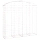 Дъговидна габионна кошница 200x50x180/200 см поцинковано желязо